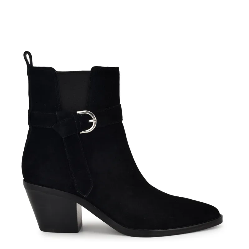 Lemone Leather Pointy Toe Booties made by Nine West
