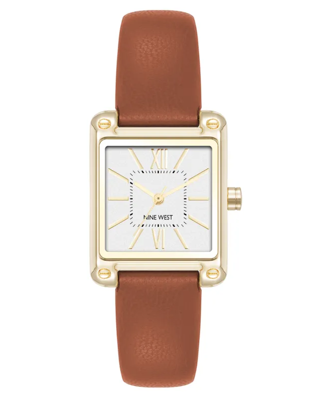 Mini Rectangular Case Strap Watch sold by Nine West