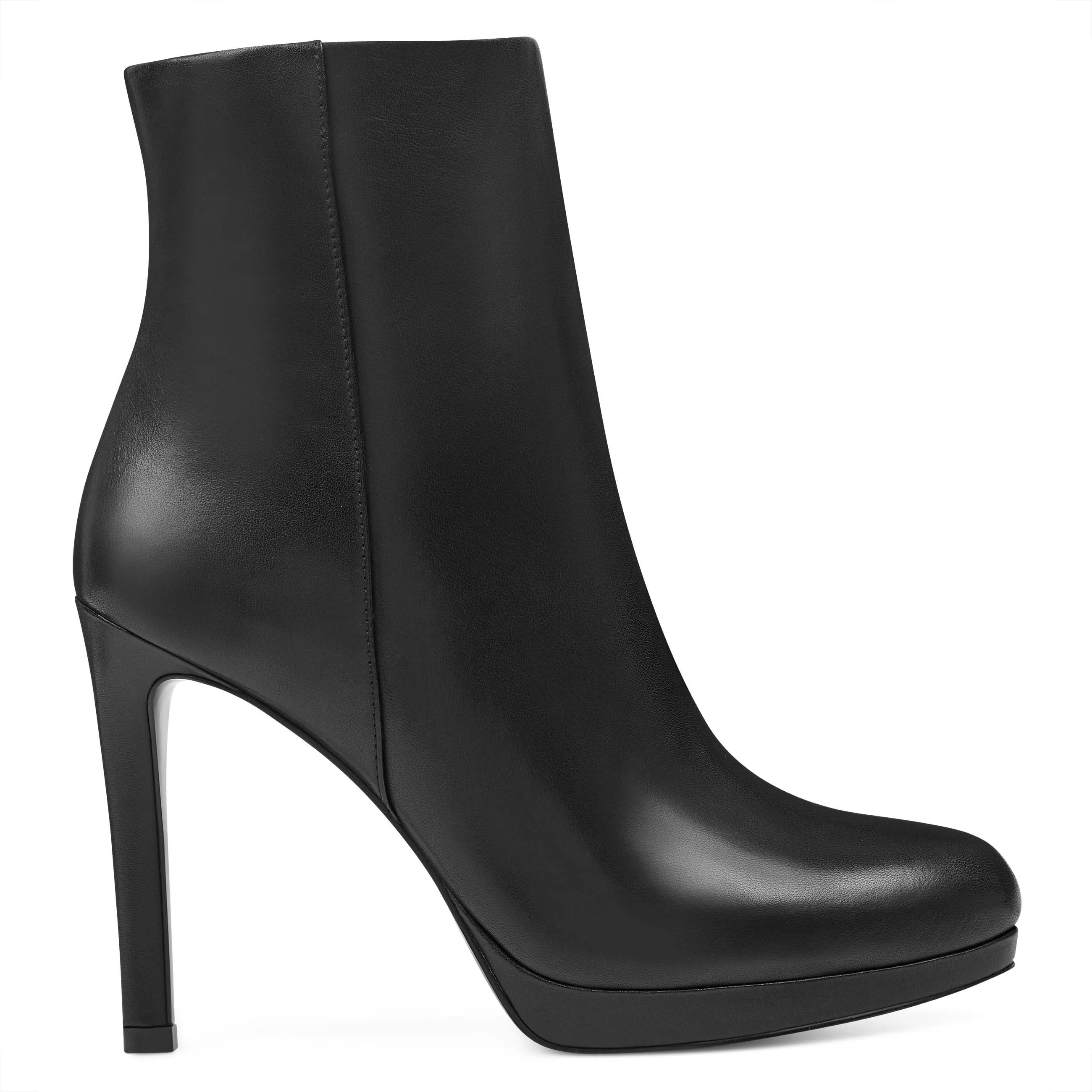 Quanette Platform Leather Booties sold by Nine West