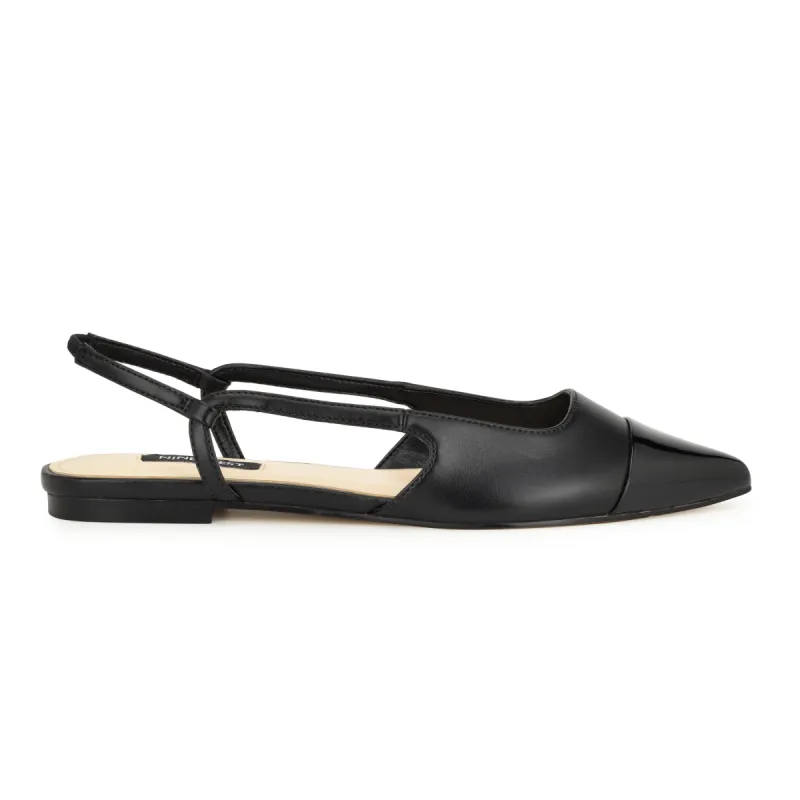Babee Pointy Cap Toe Flat Slingbacks sold by Nine West