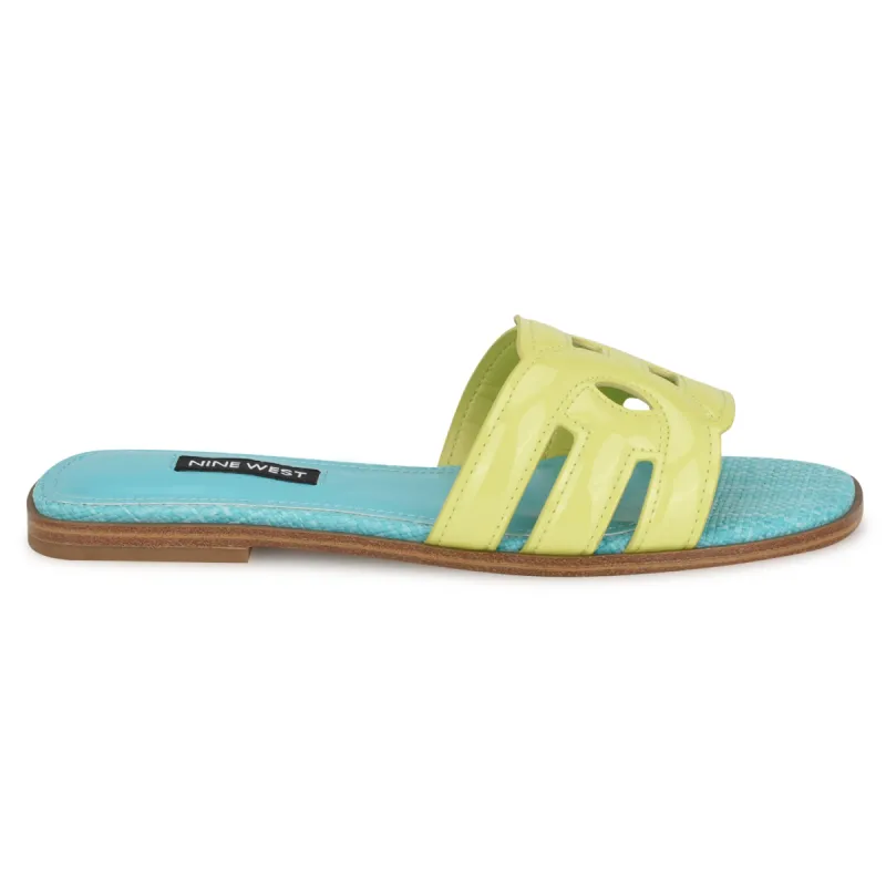 Geena Flat Slide Sandals sold by Nine West
