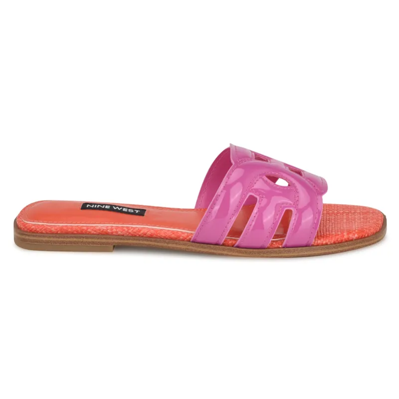 Geena Flat Slide Sandals sold by Nine West