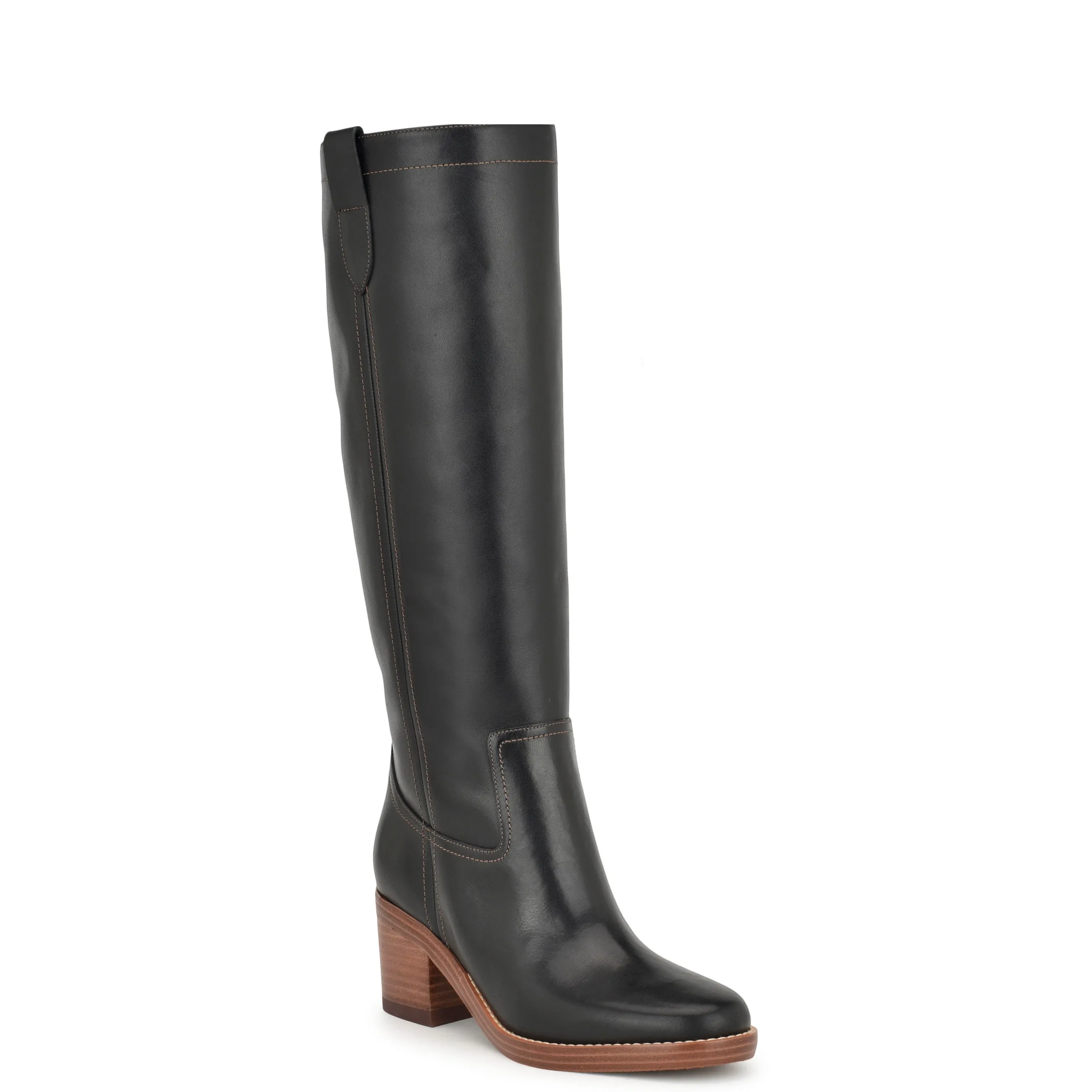 Hecee Block Heel Tailored Leather Boots sold by Nine West product image thumbnail 2