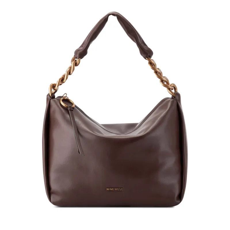 Nine West Irina - Bolso Hobo Beige Para Mujer