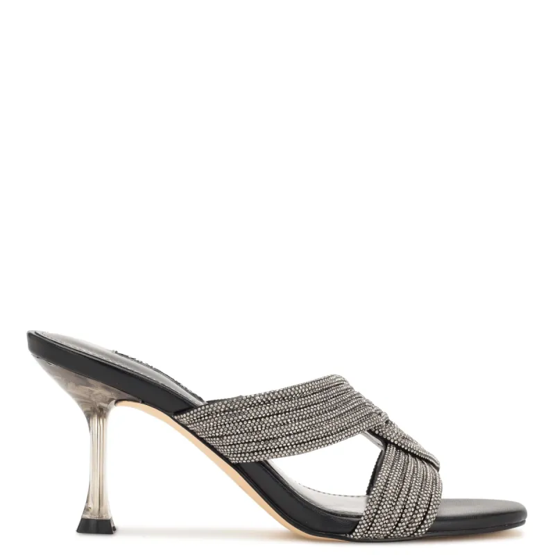 Dancy Heeled Slide Sandals sold by Nine West