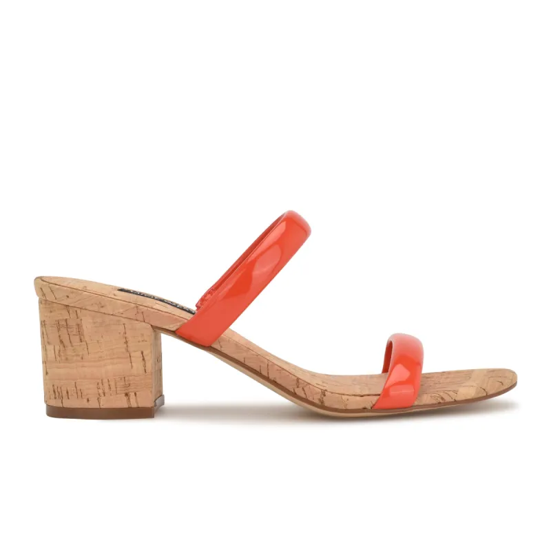 Tae Heeled Slide Sandals sold by Nine West