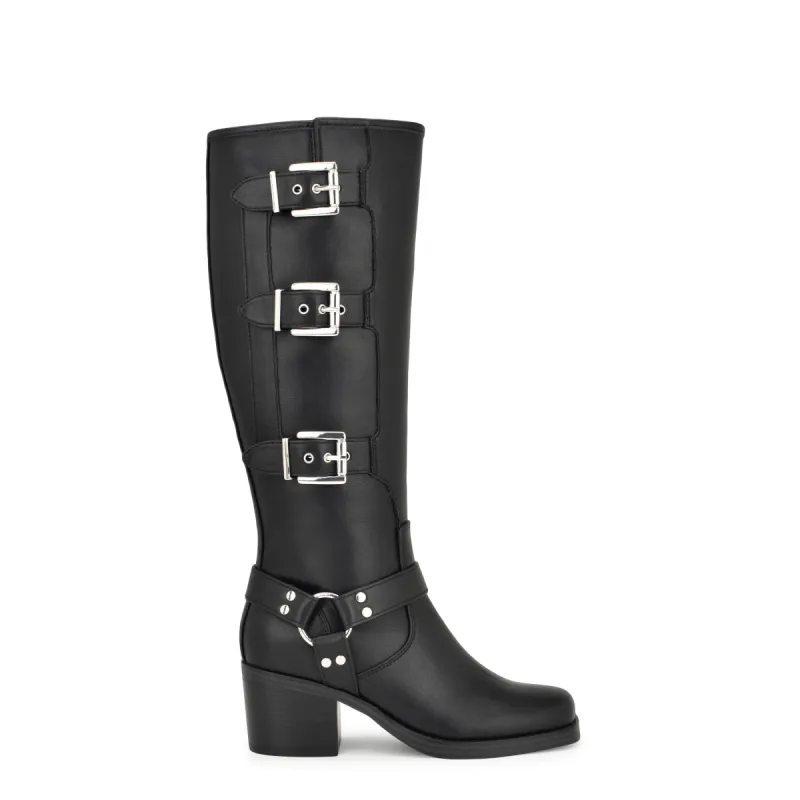 Karry Heeled Moto Boots sold by Nine West