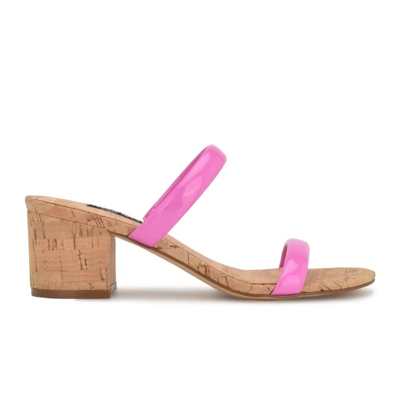 Tae Heeled Slide Sandals sold by Nine West