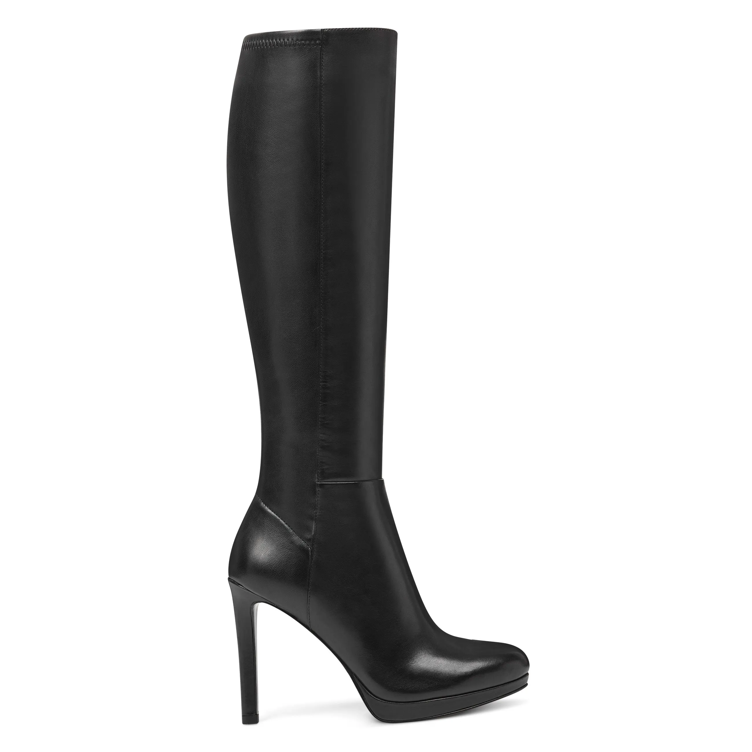Quizme Platform Leather Boots sold by Nine West