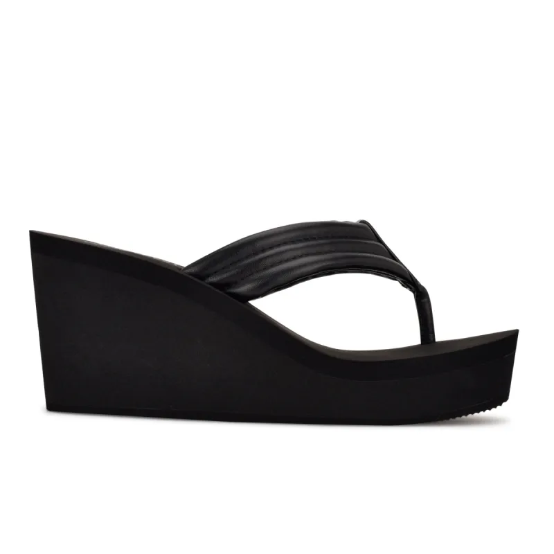 Spins Platform Wedge Thong Sandals sold by Nine West