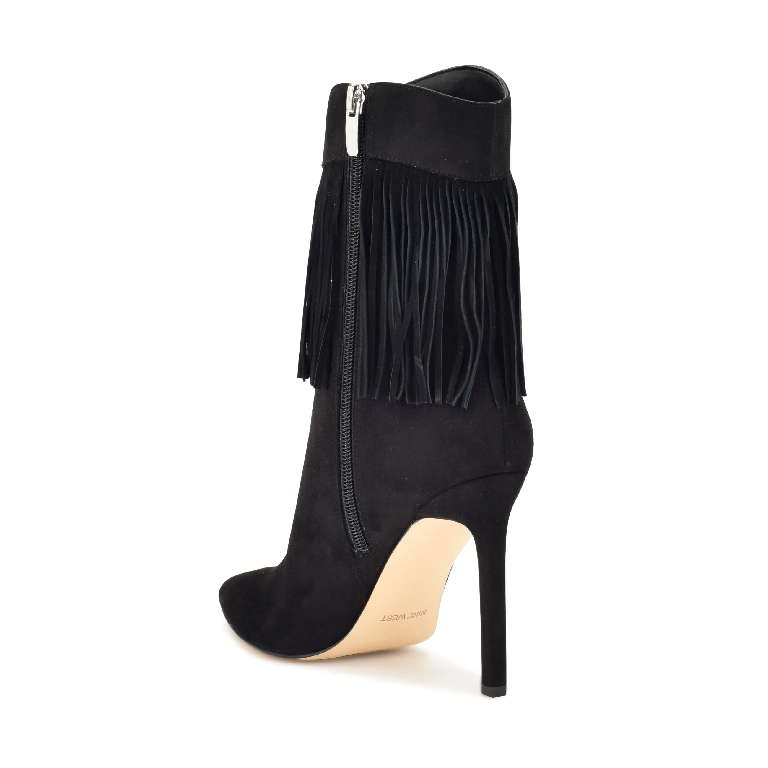 Tries Heeled Fringe Booties sold by Nine West product image thumbnail 3