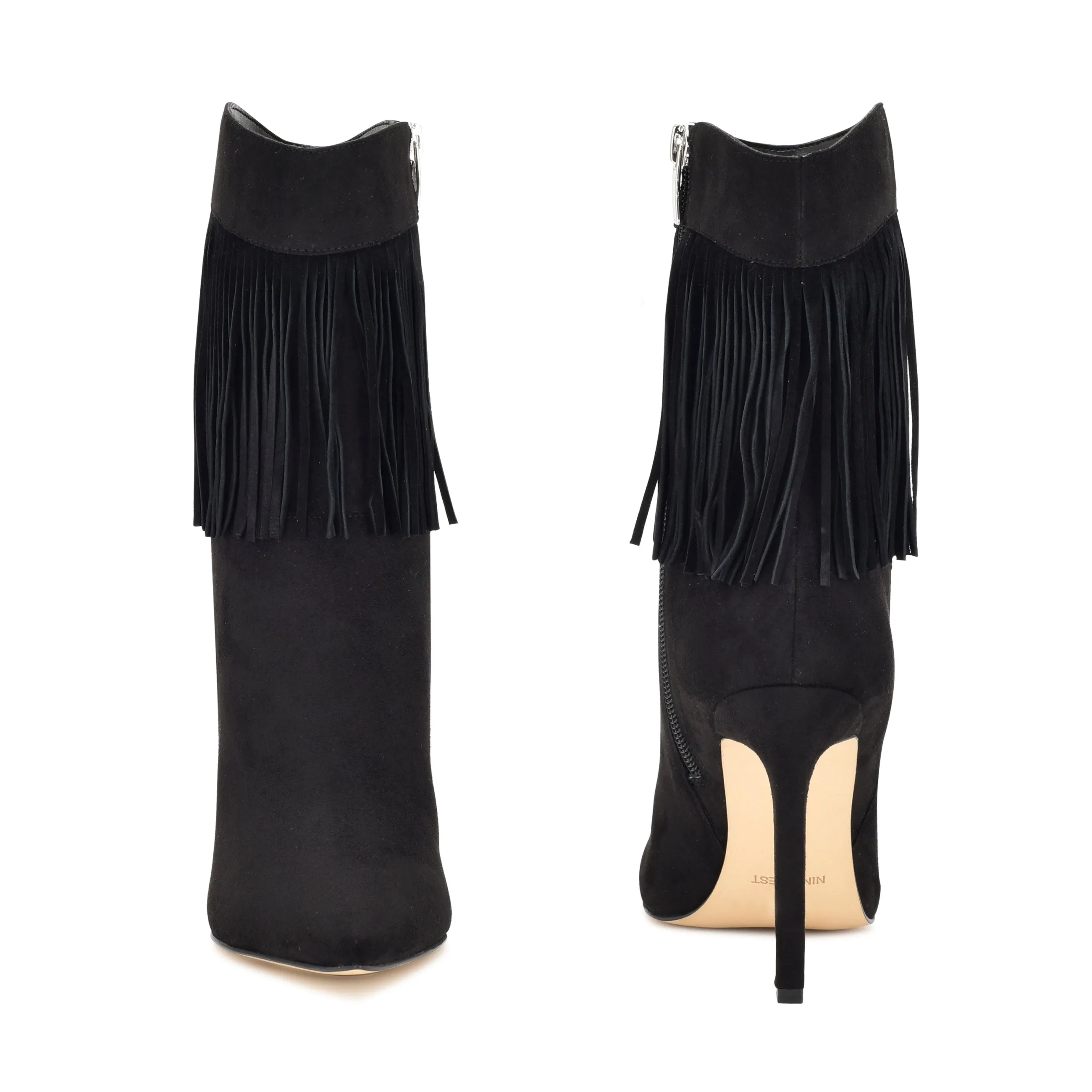 Tries Heeled Fringe Booties sold by Nine West product image thumbnail 4