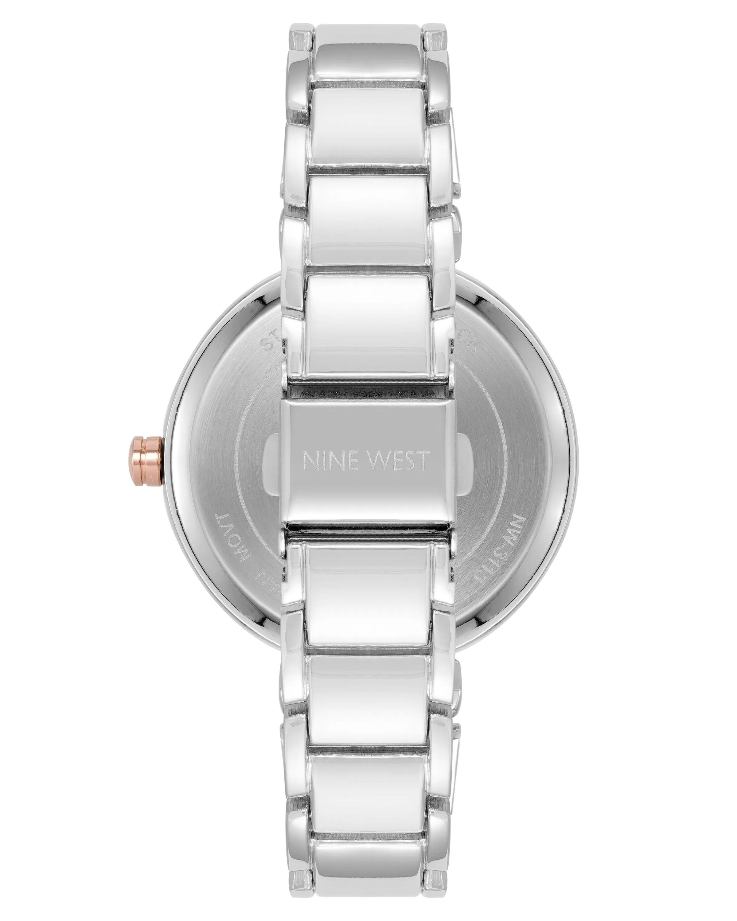 Textured Floral Dial Bracelet Watch sold by Nine West product image thumbnail 2