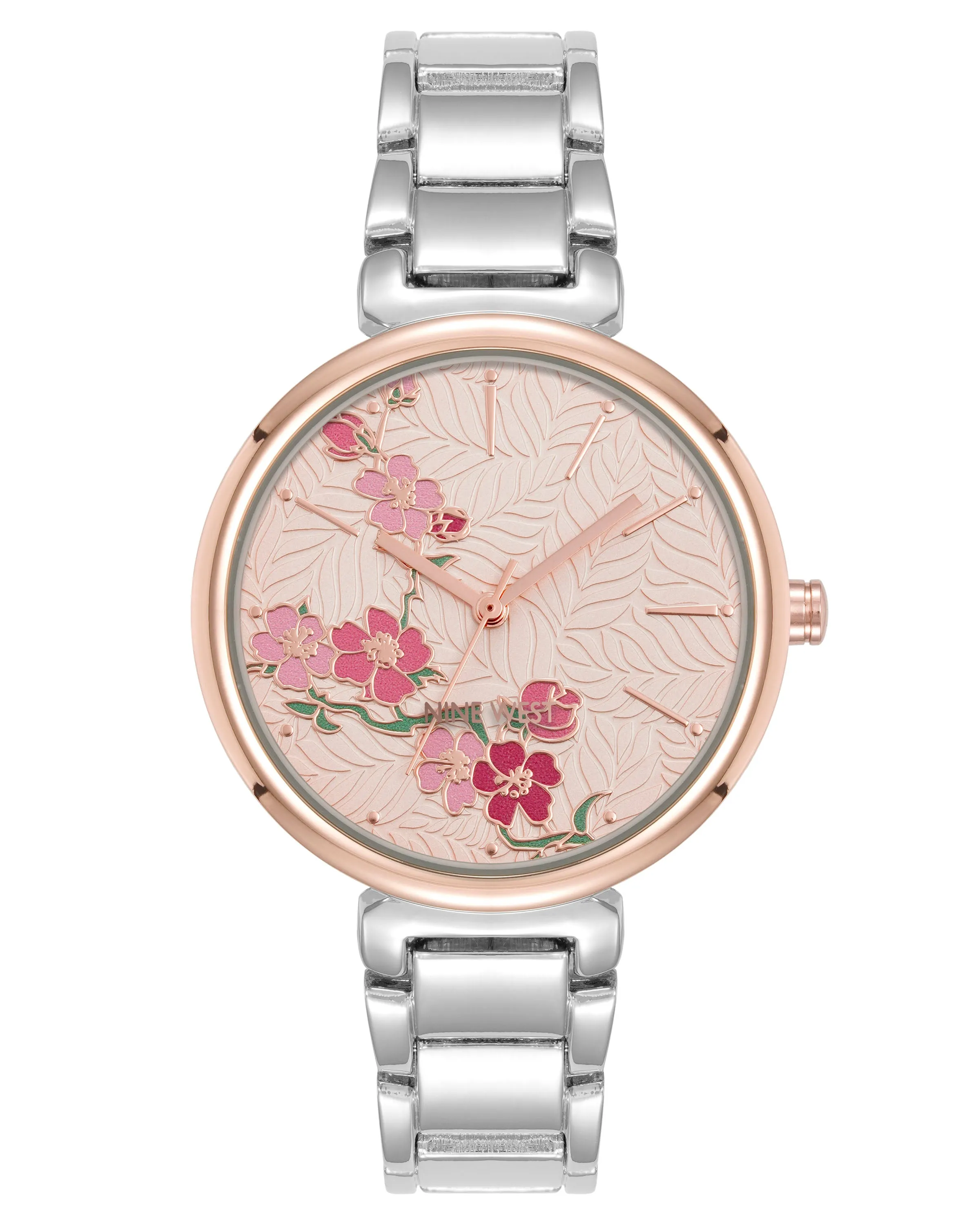 Textured Floral Dial Bracelet Watch sold by Nine West