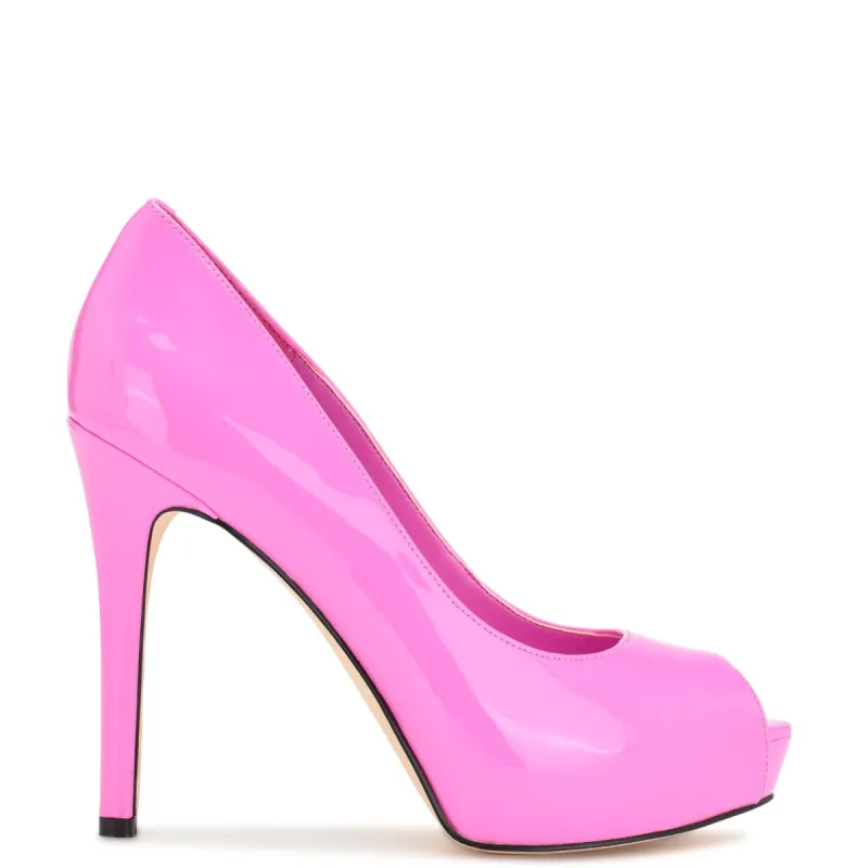 Hethr Platform Peep Toe Pumps sold by Nine West