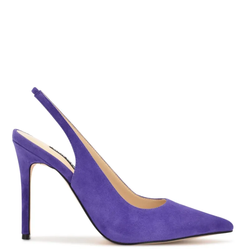 Feather Pointy Toe Slingback Pumps made by Nine West