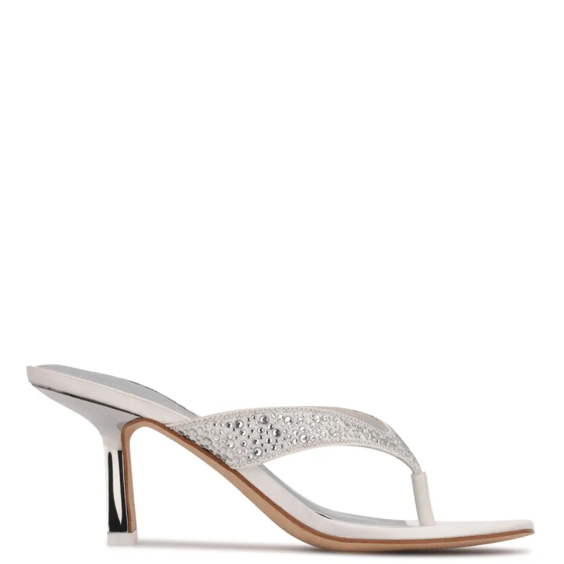 Nesh Heeled Slide Sandals sold by Nine West