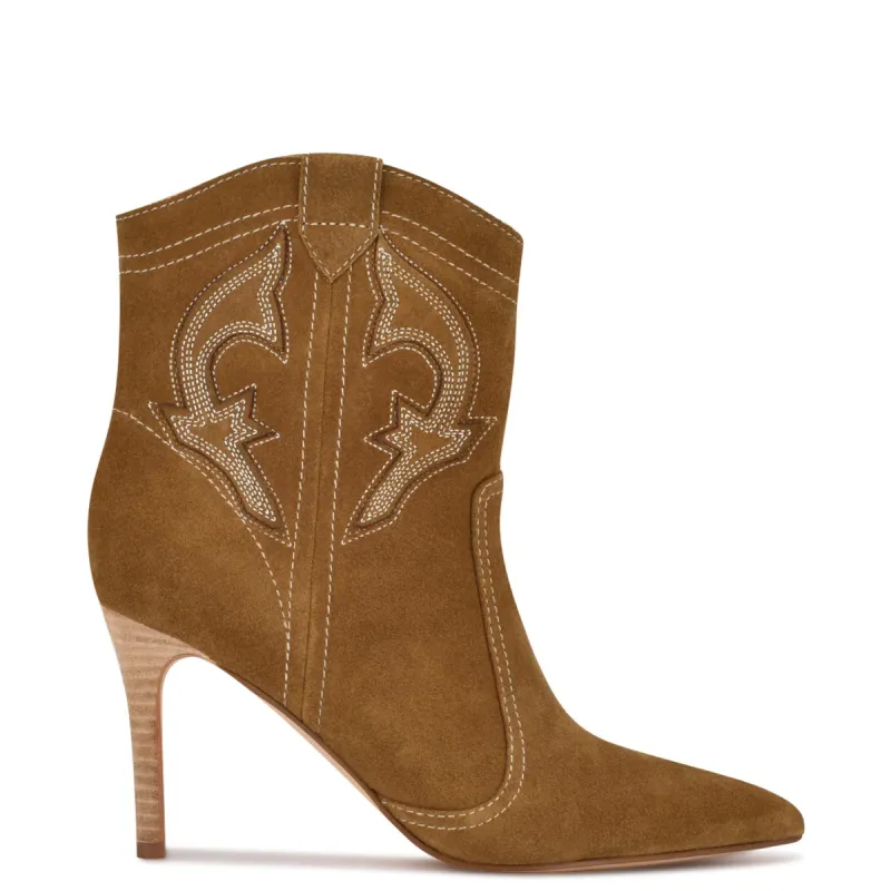 Flows Western Heeled Booties sold by Nine West