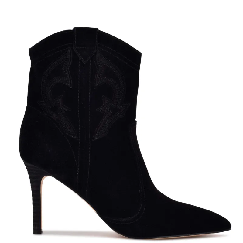 Flows Western Heeled Booties sold by Nine West