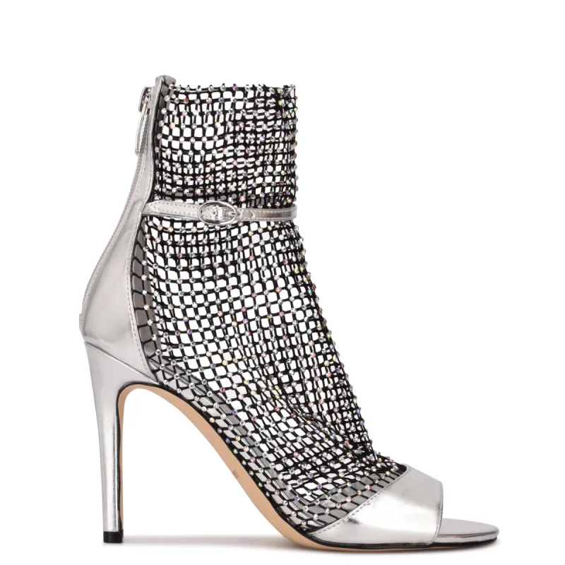 Imery Mesh Peep Toe Booties sold by Nine West