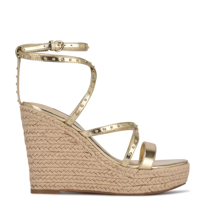 Hunda Espadrille Wedge Sandals sold by Nine West