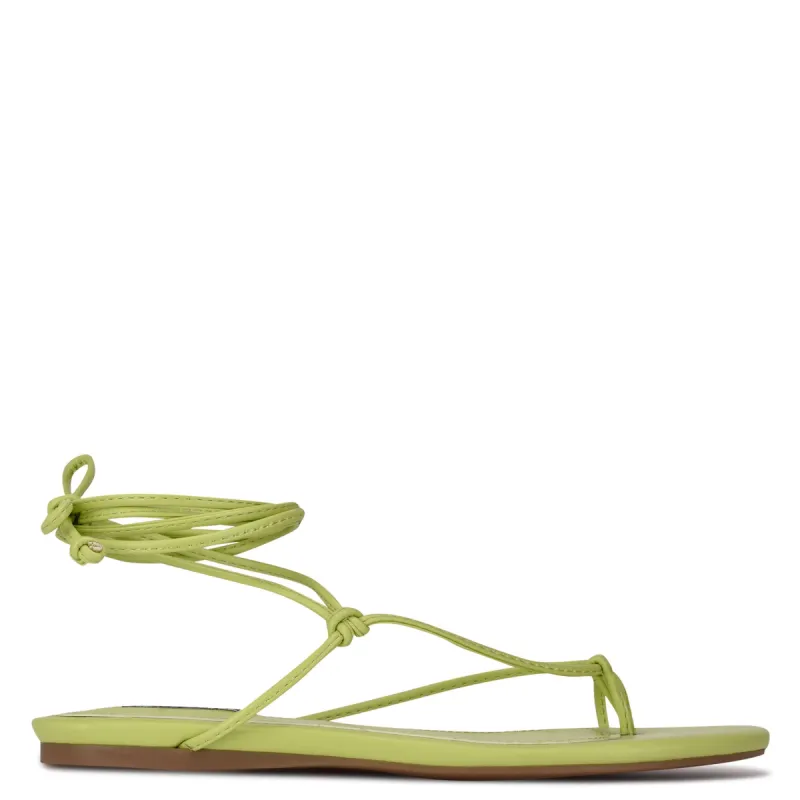 Pansie Ankle Wrap Flat Sandals sold by Nine West