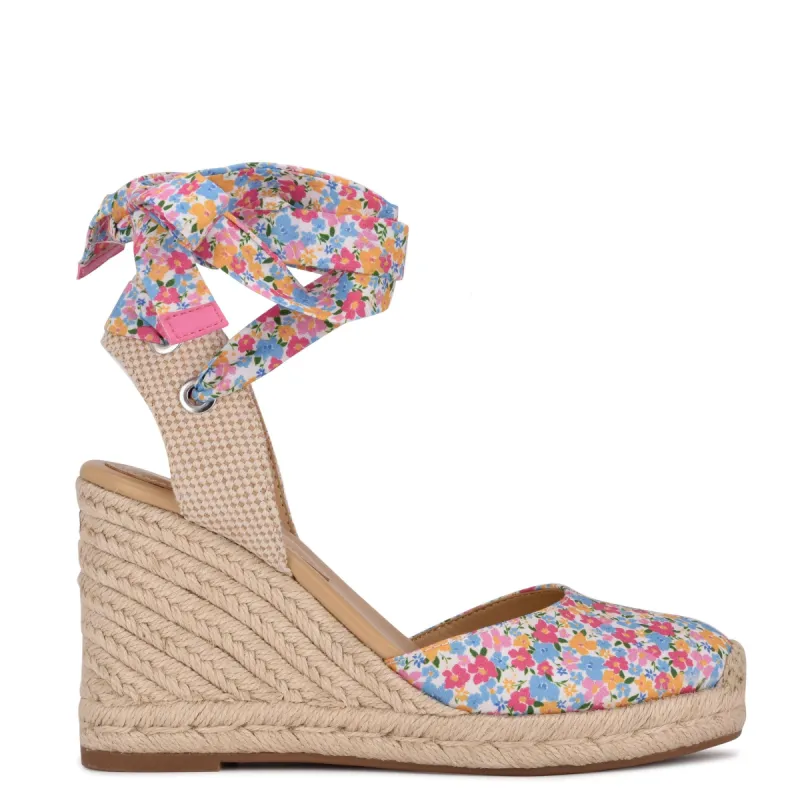 Friend Ankle Wrap Espadrille Wedge Sandals sold by Nine West