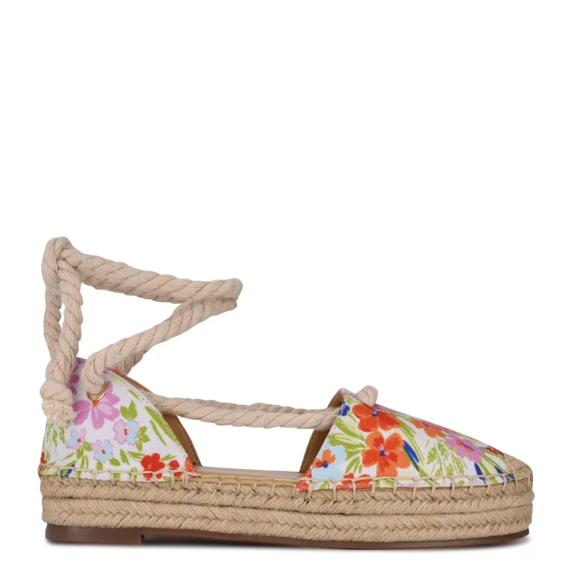 Meaks Ankle Wrap Espadrille Flats sold by Nine West