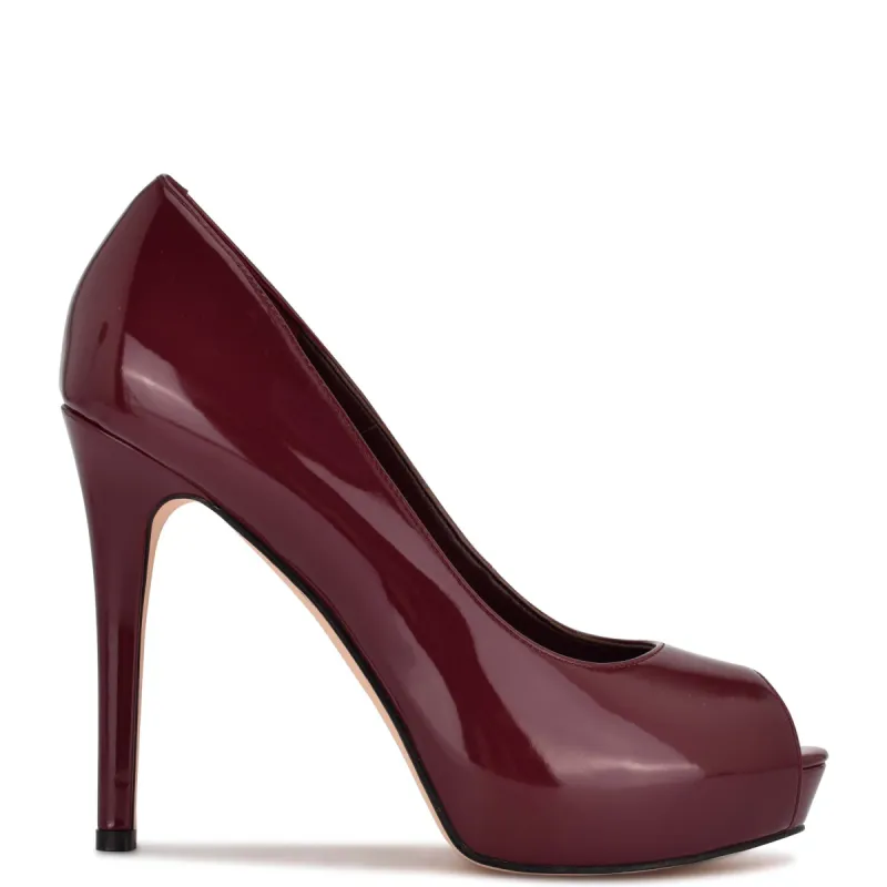 Hethr Platform Peep Toe Pumps sold by Nine West