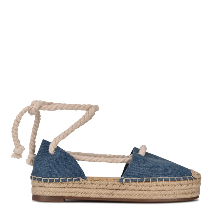Meaks Ankle Wrap Espadrille Flats sold by Nine West