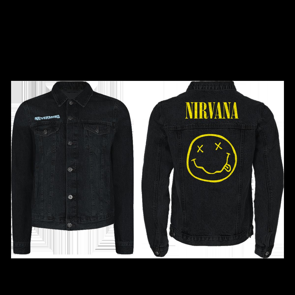 Nevermind Black Denim Jacket sold by NIRVANA