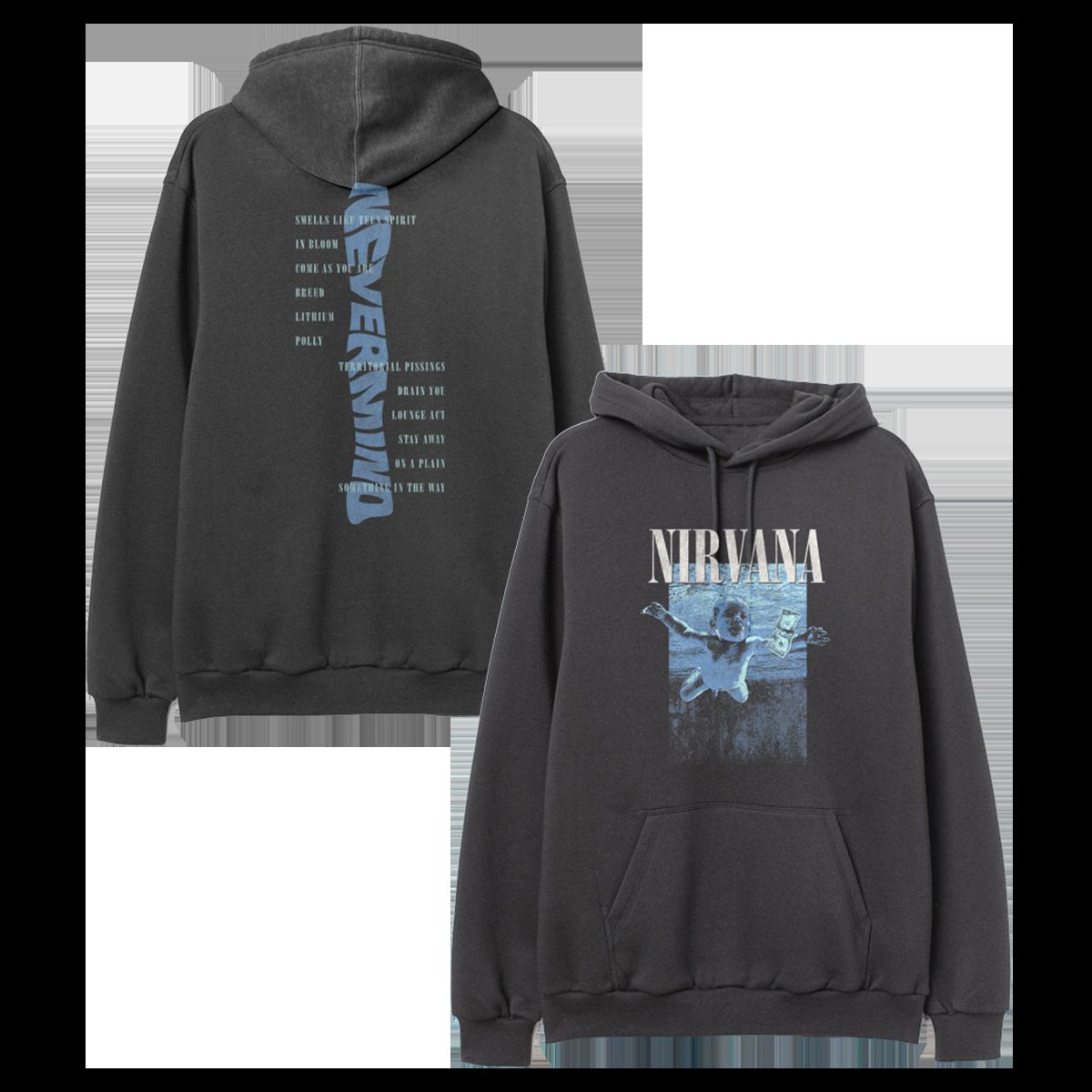 Gritty Nevermind Hoodie sold by NIRVANA