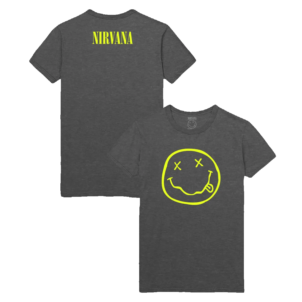 Smiley Tee - Grey sold by NIRVANA