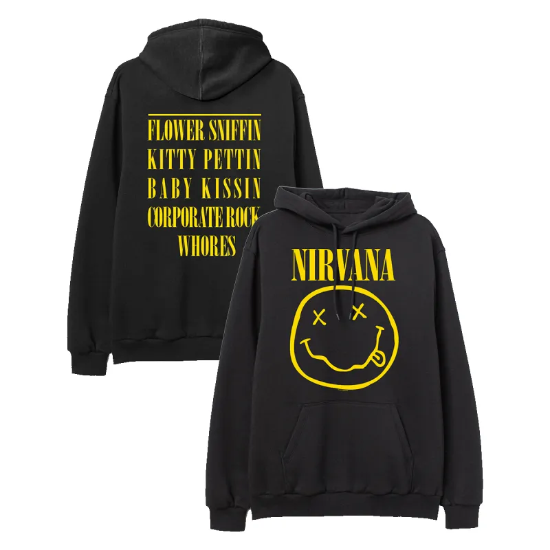 Smiley Hoodie sold by NIRVANA