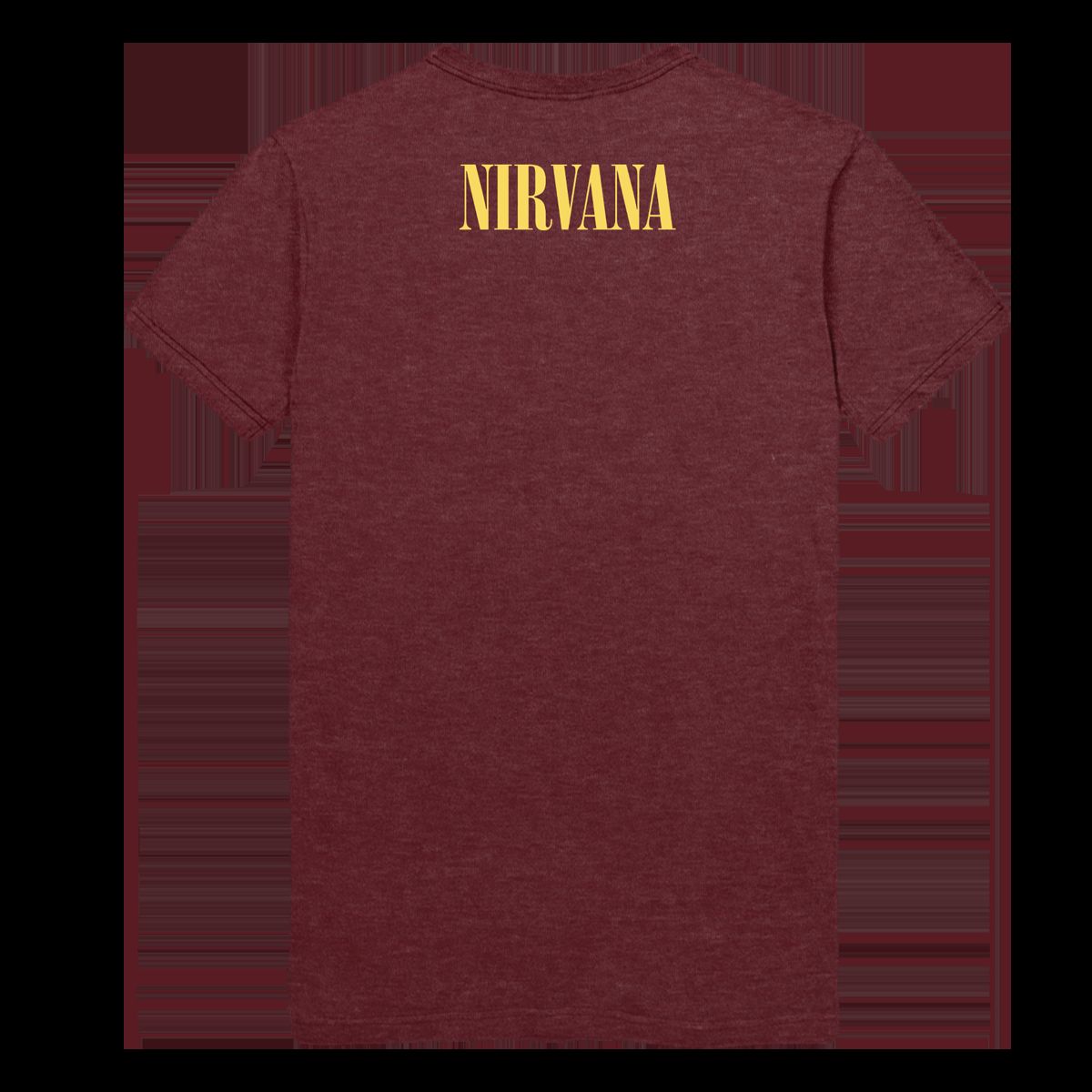 Smiley Tee - Heather Burgandy sold by NIRVANA product image thumbnail 3