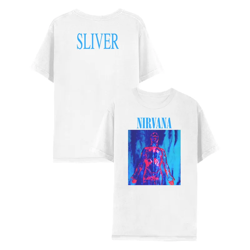 White Sliver Tee sold by NIRVANA