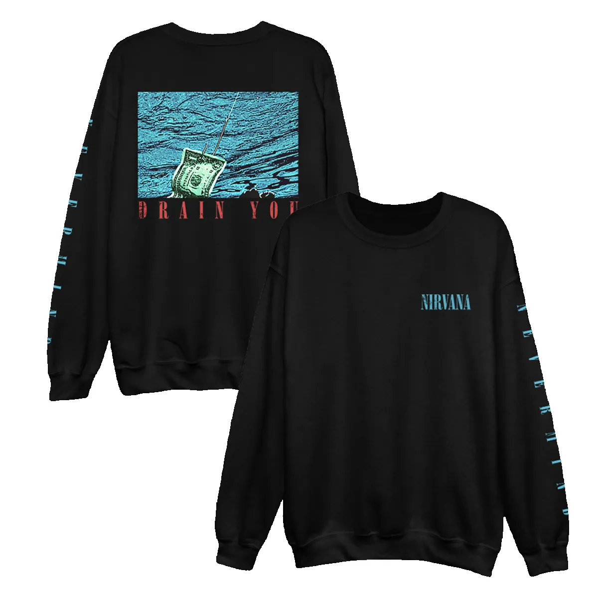 Drain You Crewneck Sweatshirt sold by NIRVANA product image thumbnail 2