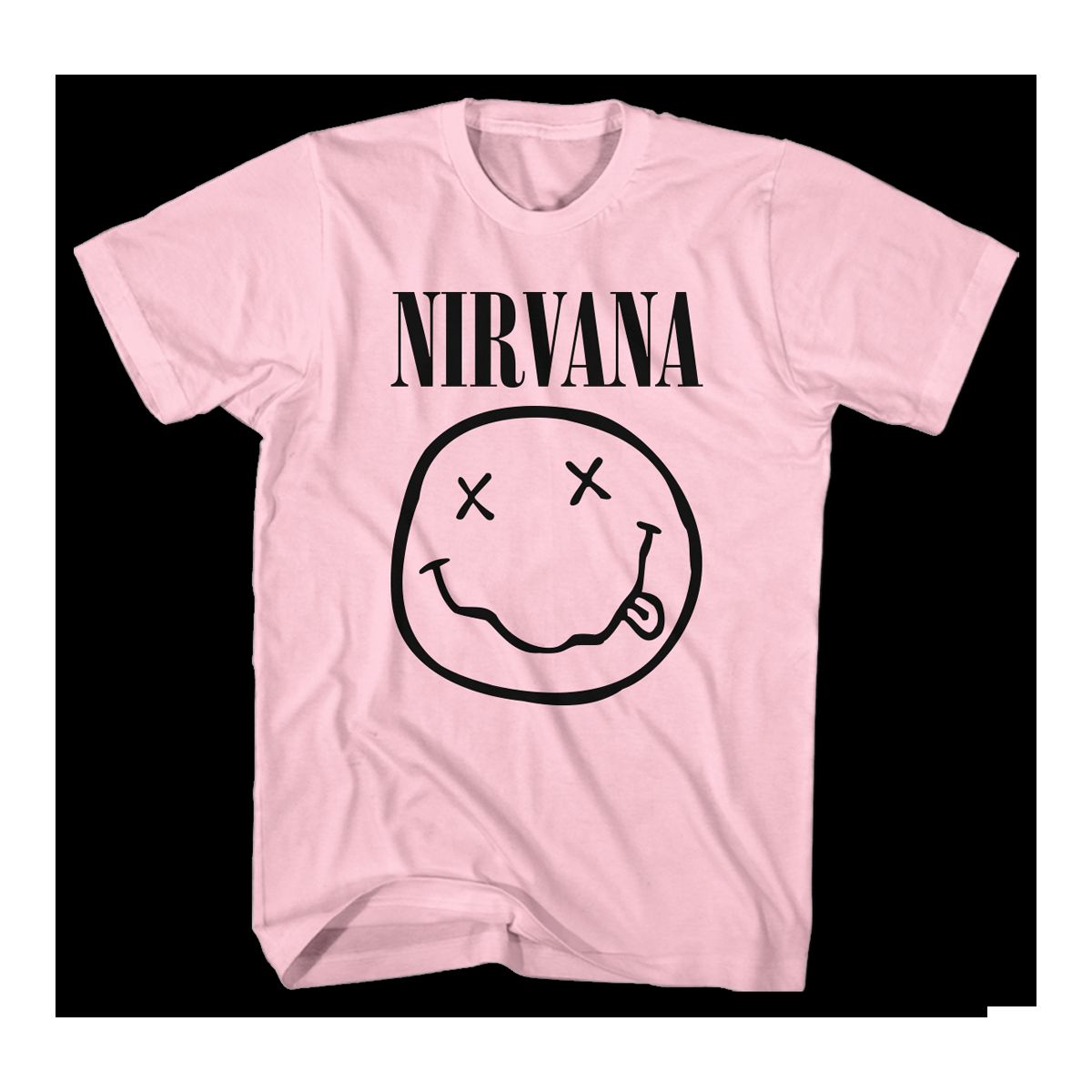 Pink Smiley Tee sold by NIRVANA