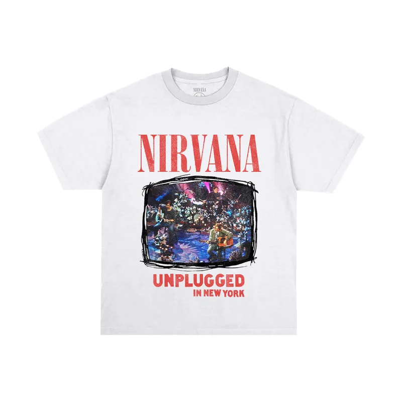 Unplugged in New York Flower Tee sold by NIRVANA