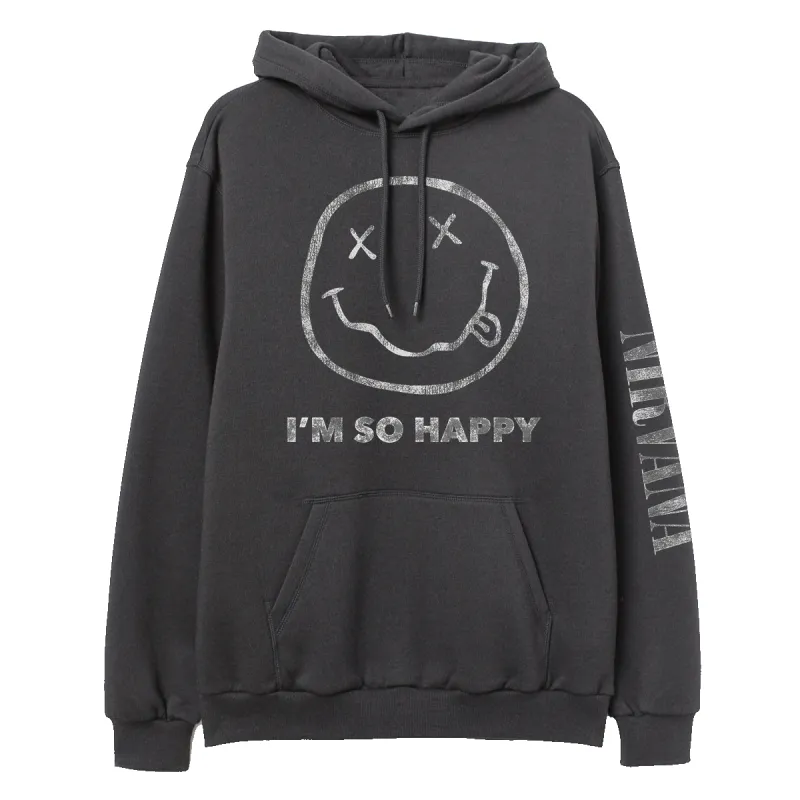 I'm So Happy Hoodie sold by NIRVANA