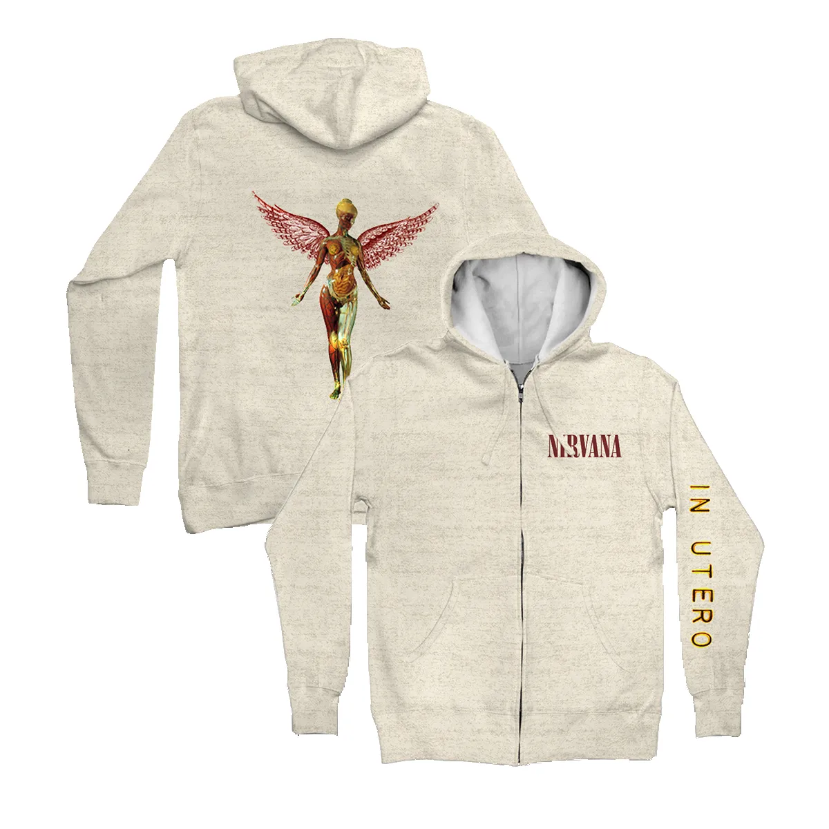 In Utero Zip Hoodie sold by NIRVANA