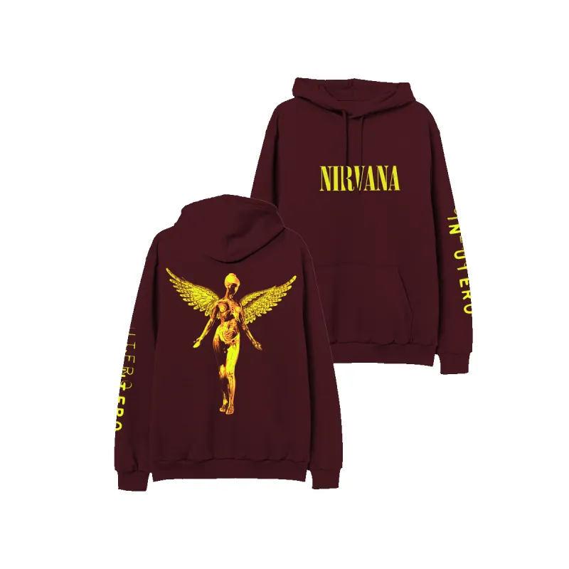 In Utero Maroon Hoodie sold by NIRVANA