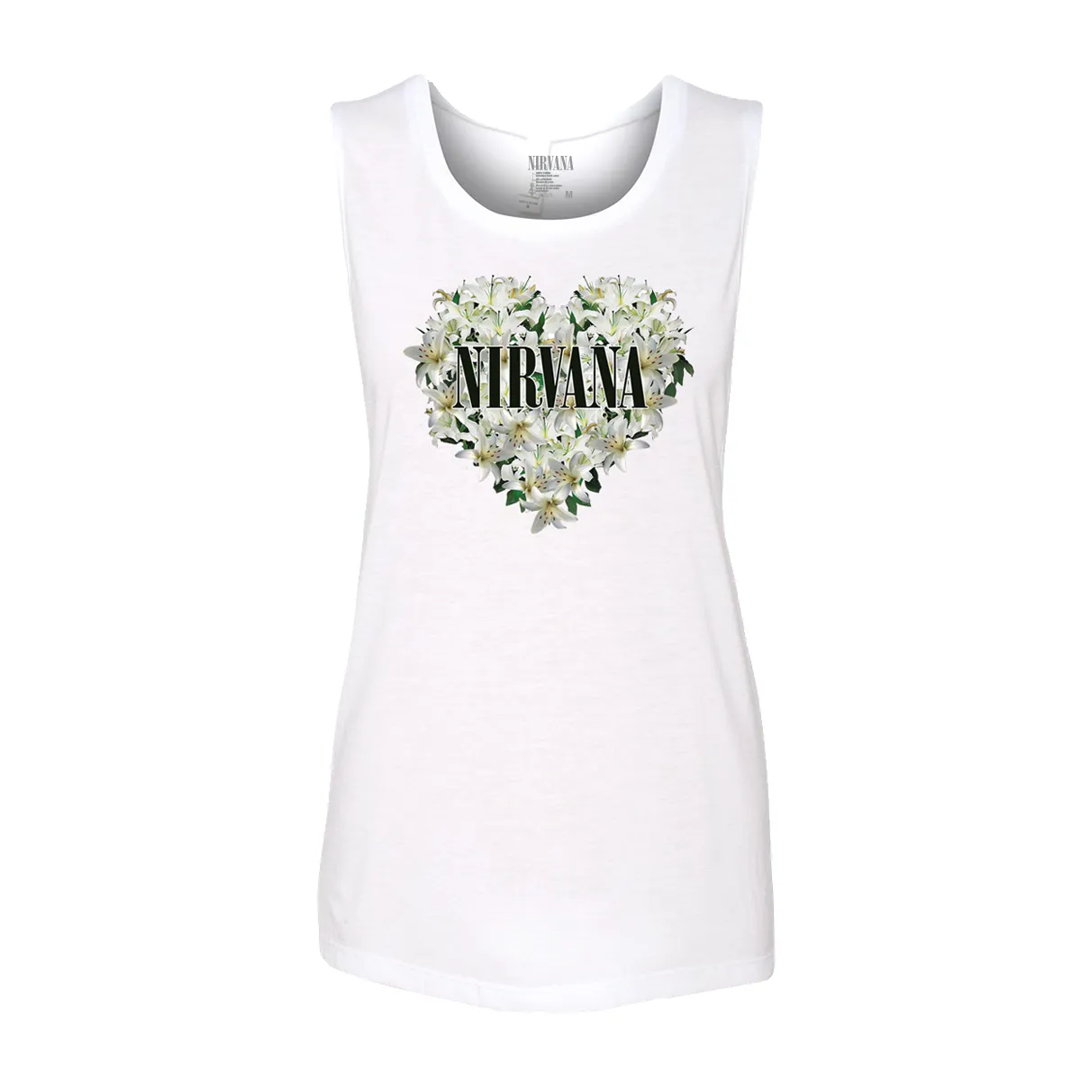 Women's Floral Heart Tank sold by NIRVANA