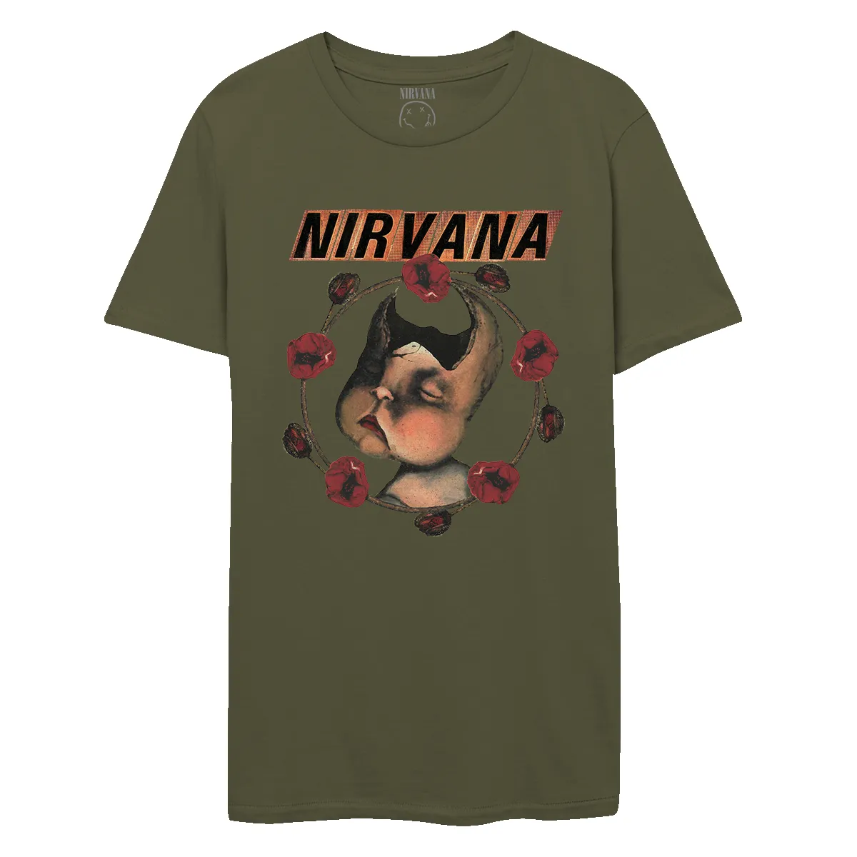Broken Cherub Green Tee sold by NIRVANA