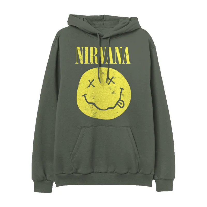 Nirvana Smiley Hoodie sold by NIRVANA