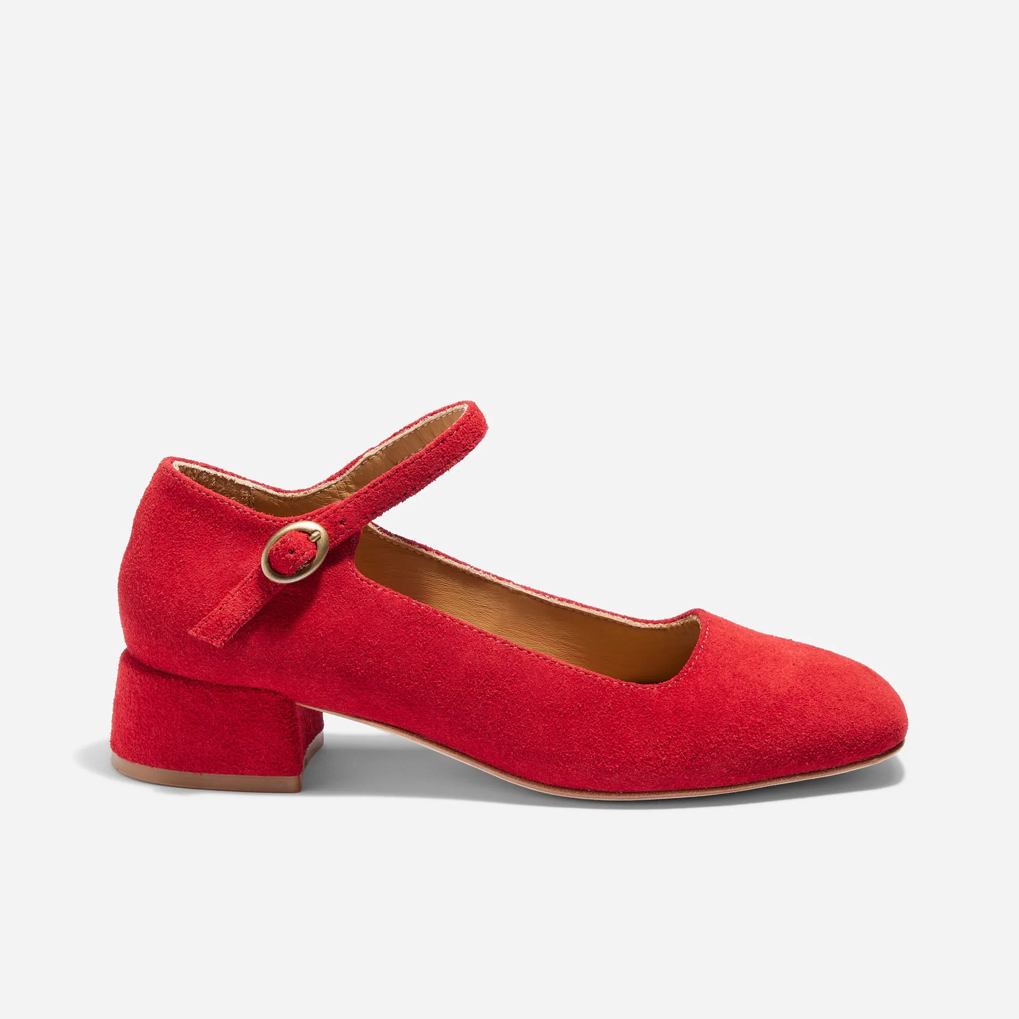Luna Heeled Mary Jane Red sold by Nisolo product image thumbnail 3