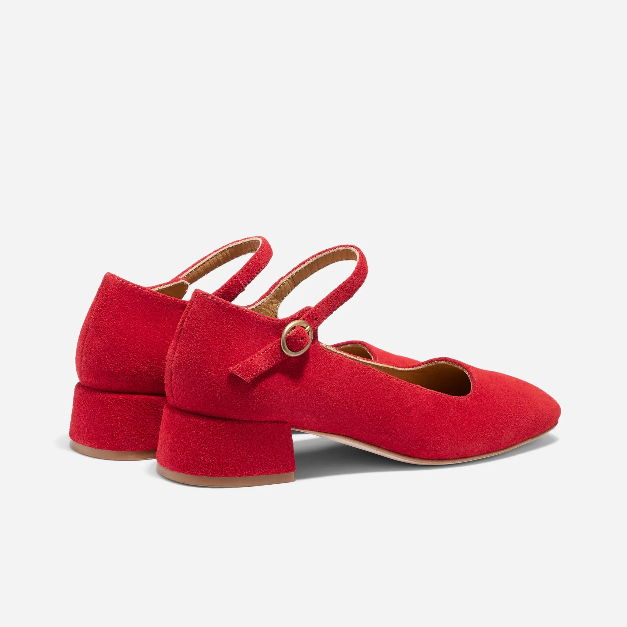 Luna Heeled Mary Jane Red sold by Nisolo product image thumbnail 2