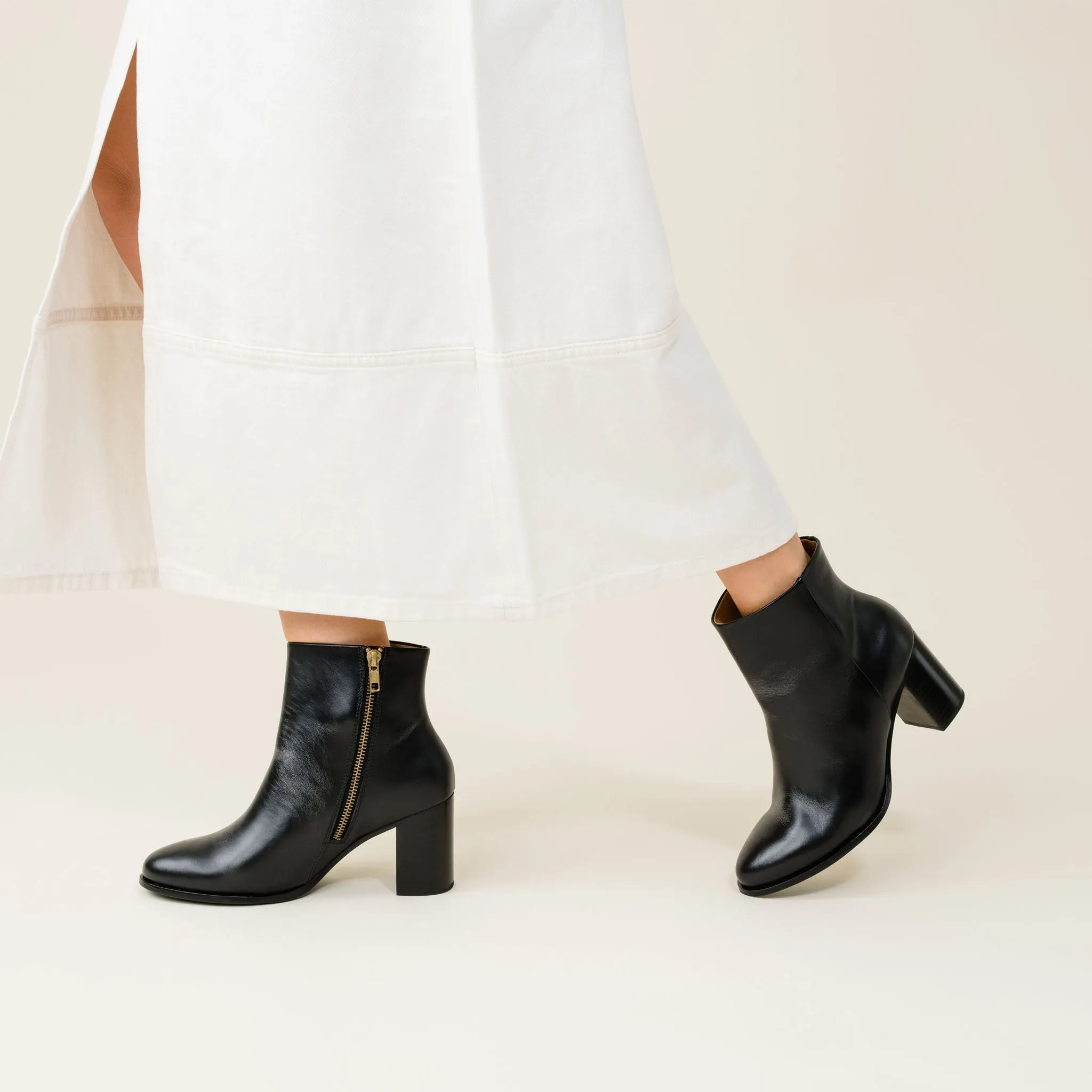 Lia Heeled Bootie Almond sold by Nisolo product image thumbnail 4