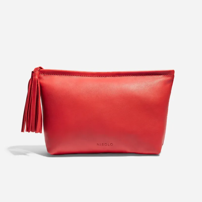 Petra Pouch Red made by Nisolo