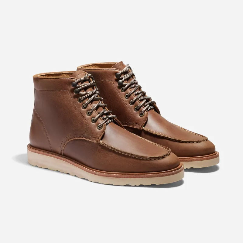 Mateo Moc Toe Boot Tobacco sold by Nisolo